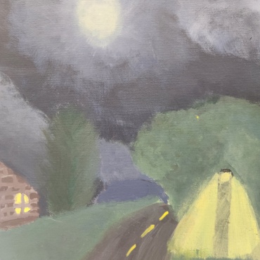 Hailey's Neighborhood at Night