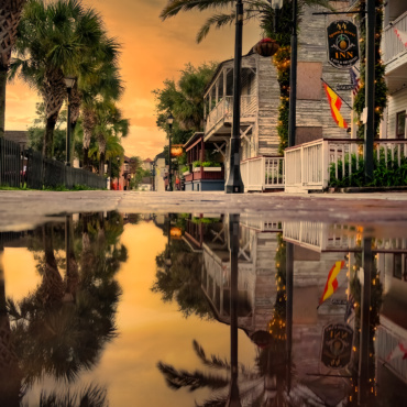 Spanish Street Morning Reflection