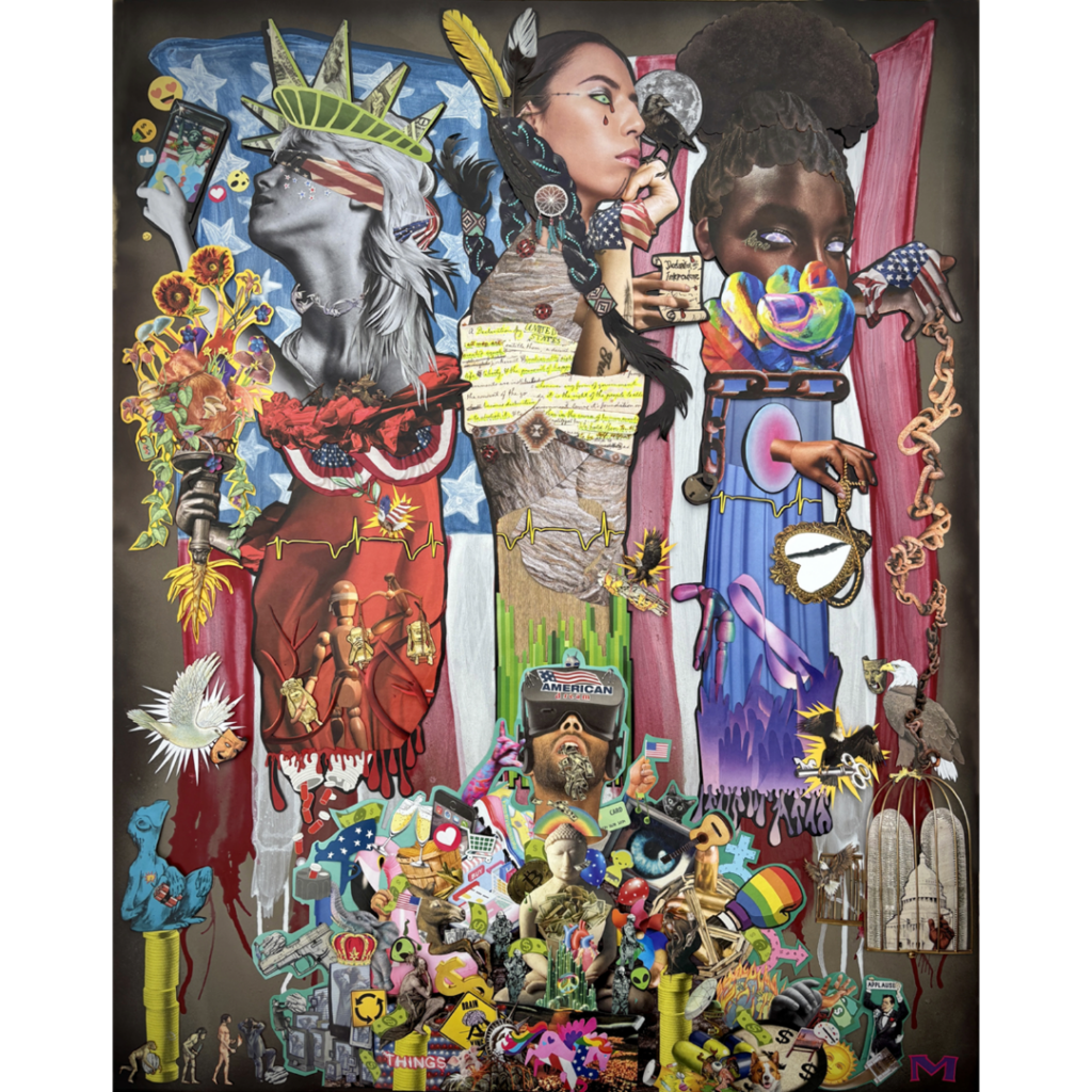 HONORABLE MENTION
"A Lot Of Ins, A Lot Of Outs....A Lot Of What-Have-Yous"
Analog Collage by Melissa Parra-Morrow