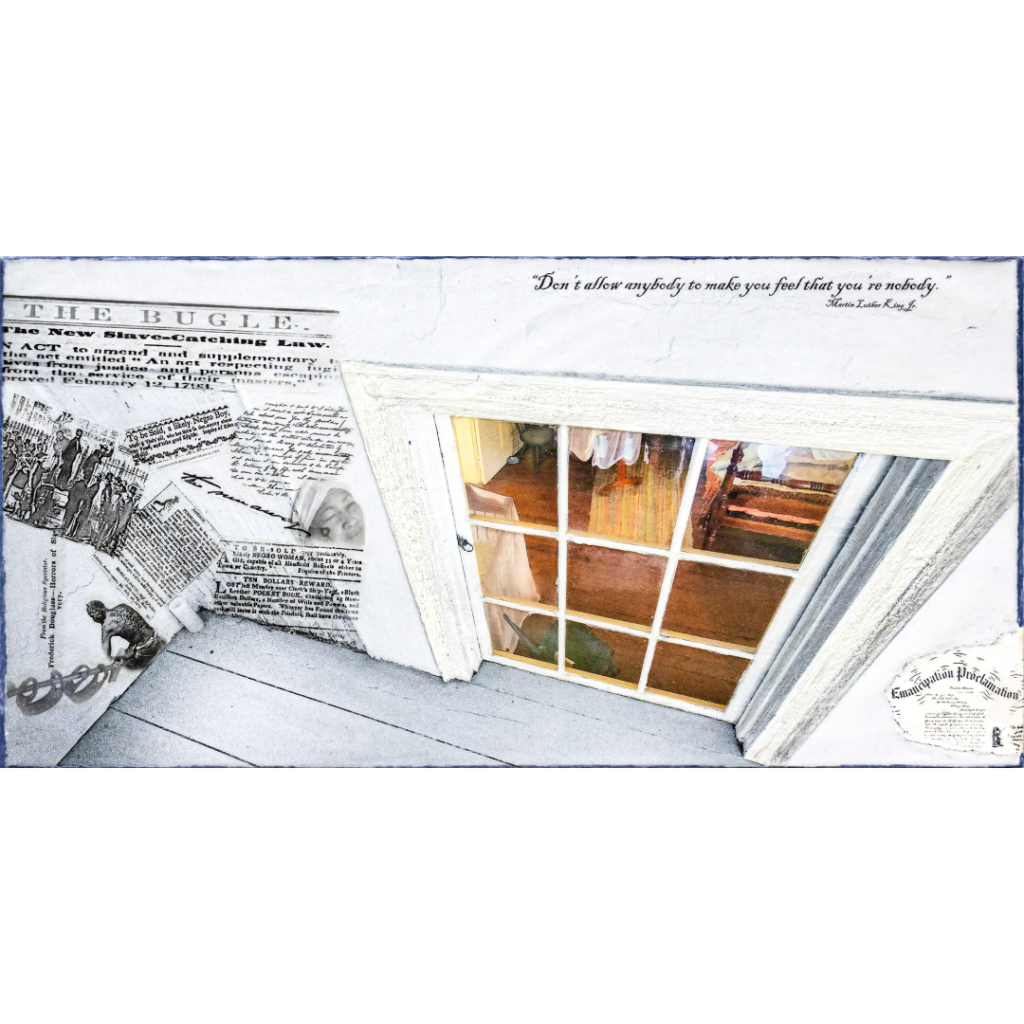 AVERY ST. JEAN FIRST PLACE AWARD
"The Promise in the Pane"
Mixed Media by M. Kathleen Warren