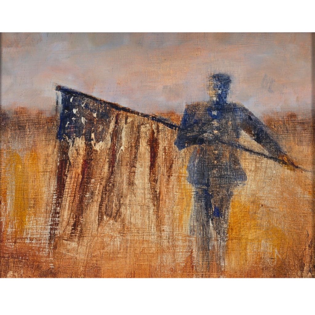AVERY ST. JEAN SECOND PLACE AWARD
"Standard Bearer 1861"
Acrylic by Jason Mosley