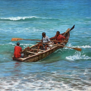 Luchando con el mar