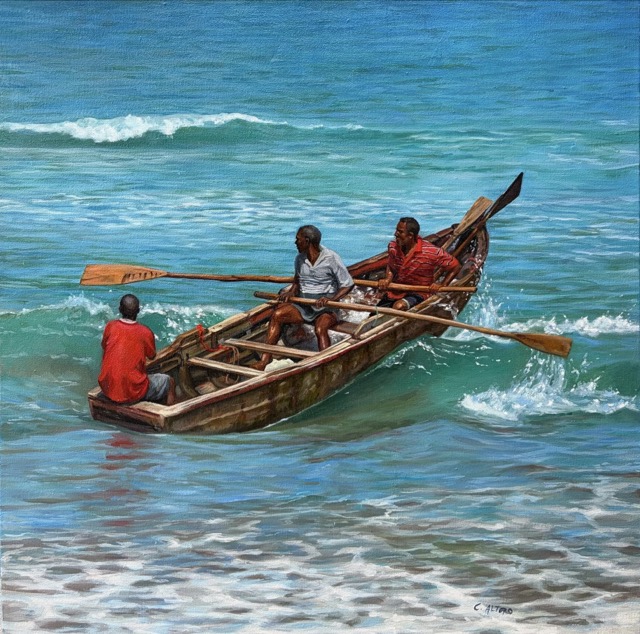 Luchando con el mar