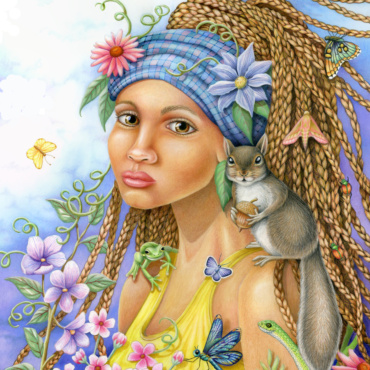 Girl with a Squirrel