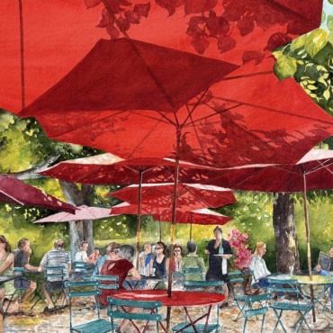 Under the Red Awnings