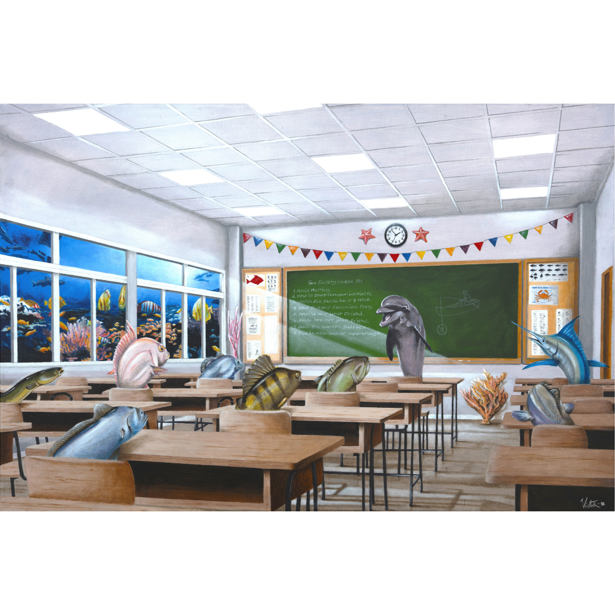 HONORABLE MENTION "School of Fish" by Victor Caruncho