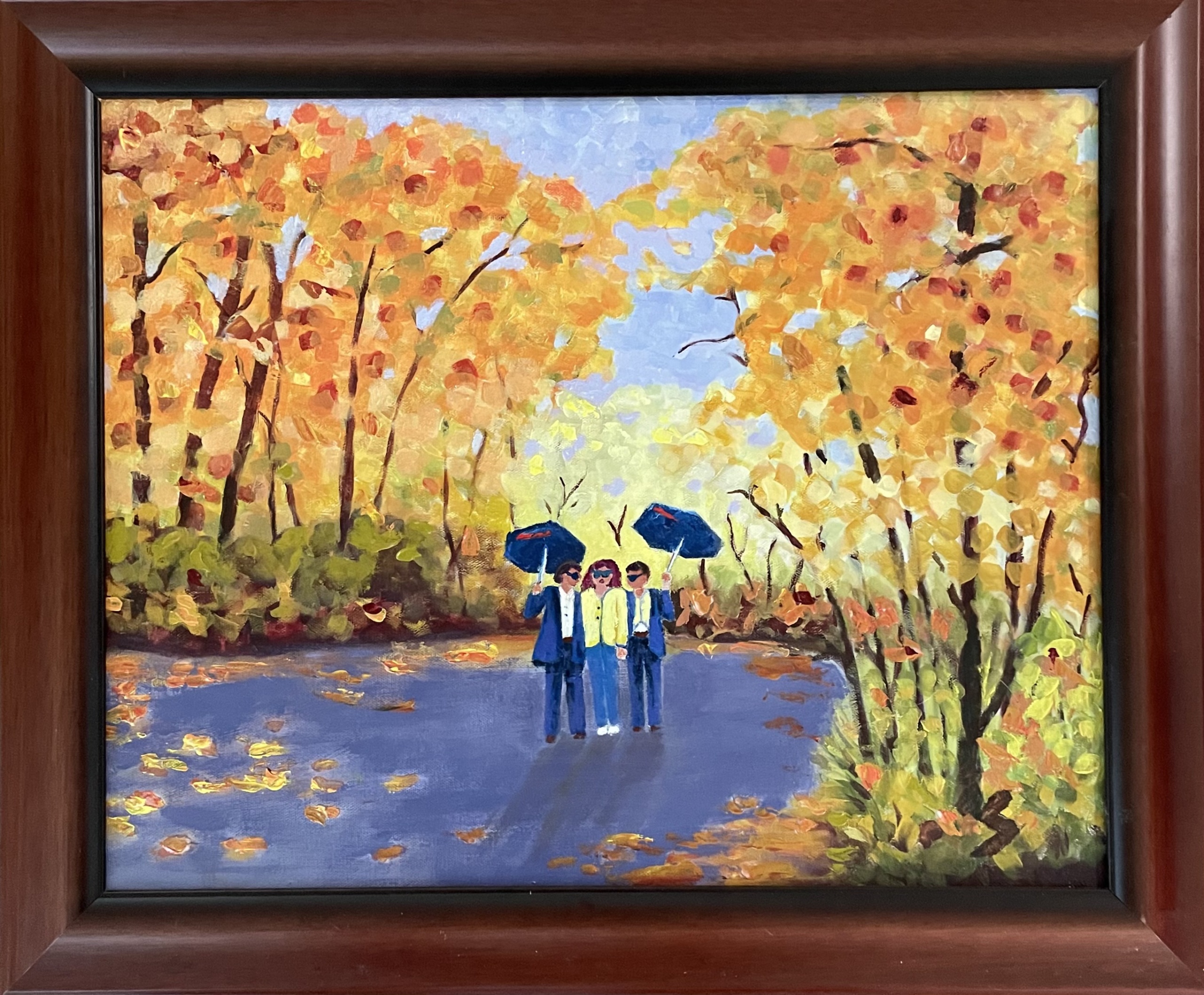 Three Friends Out from a Walk
