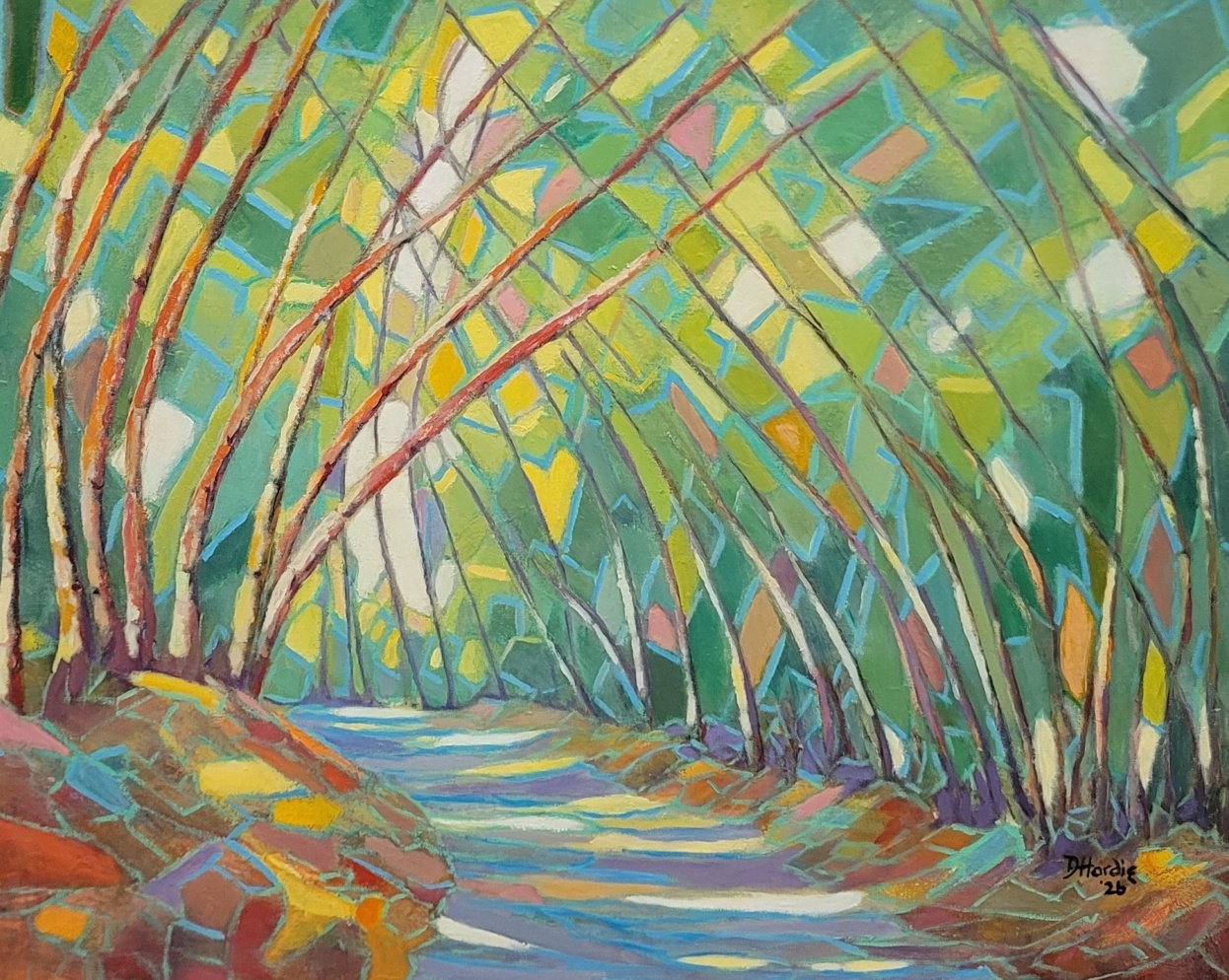 Sunlit Bamboo Walk