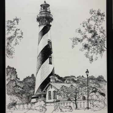 Light House in Black & White